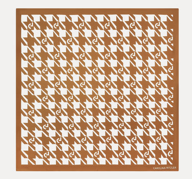 Foulard - Pied de Coq CL Camel