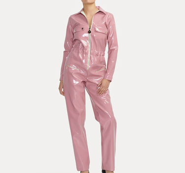 Combinaison Love - Vinyle Rose